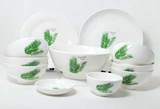 SET BÁT Đĩa  BÁT TRÀNG-11 món