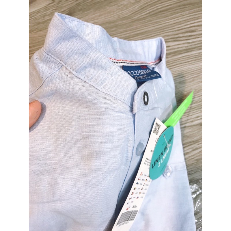 Áo sơmi Cổ tàu bé trai size đại Coccodrillo dư xịn