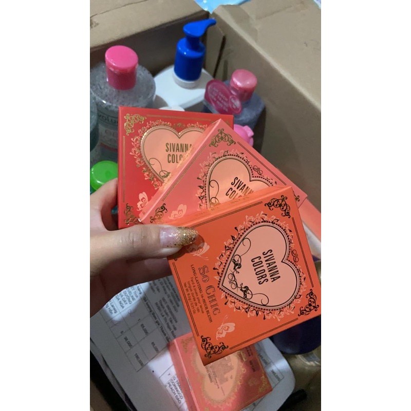 Má hồng tim SIVANNA Siêu Lì Bền Màu So Chic Long Lasting 16 Hour Blush Sivanna Colors HF6025( AUTH) | BigBuy360 - bigbuy360.vn