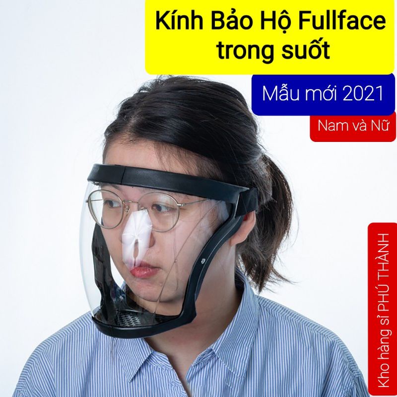 Kính Bảo Hộ Chống Giọt Bắn Loại Tốt Face Shield Nữ và Nam - Hàng cao cấp chính hãng KF179