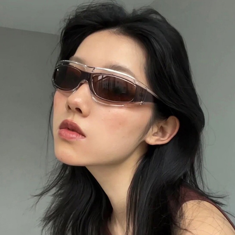 (AIMURUSI) COD Kính Mát Chống Tia Uv Y2K Phong Cách Steampunk Đường Phố Thời Trang Cho Nam Và Nữ
