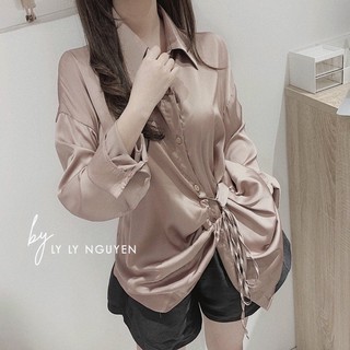 Sơ mi rút dây lụa hàng đẹp