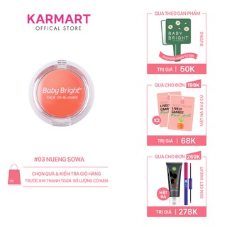 Phấn Má Hồng Baby Bright Face On Blusher 5g