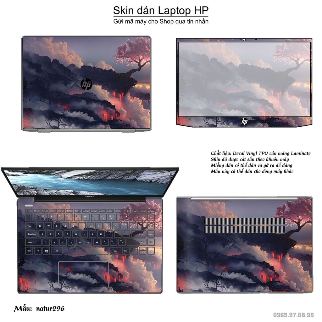 Skin dán Laptop HP in hình thiên nhiên nhiều mẫu 11 (inbox mã máy cho Shop)