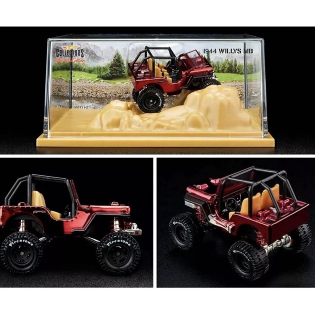 Hobby Store xe mô hình Hot Wheels RLC 1944 Willys MB 2021 Exclusive Red