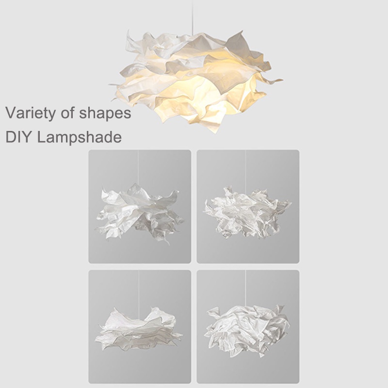 Đèn chùm giấy dùng diy hình đám mây đèn trang trí phòng ngủ cho bé đèn phòng ngủ bắc âu hiện đại đèn phòng khách