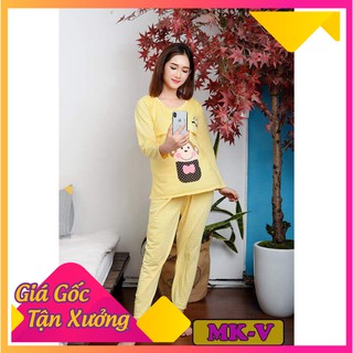 BỘ BẦU VÀ SAU SINH MẶC NHÀ EE320 CHẤT COTTON (freesize)