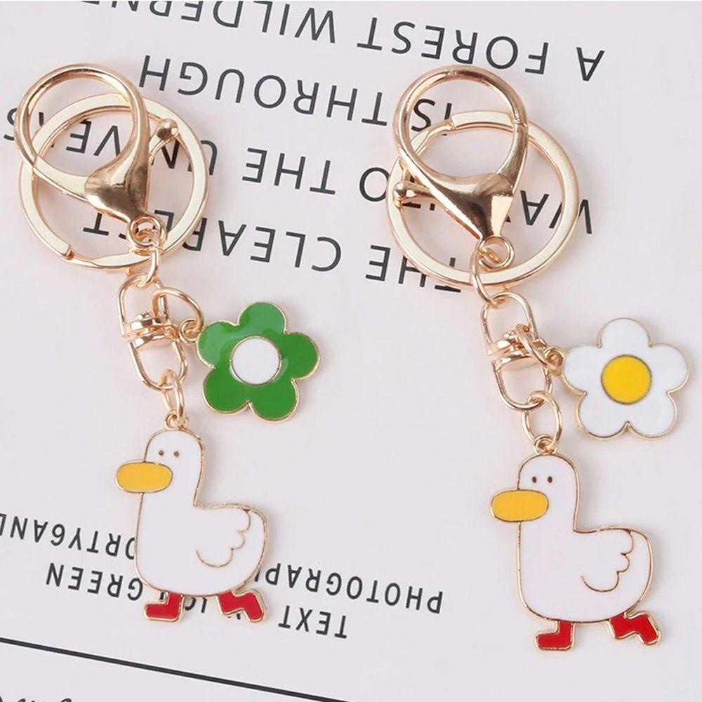 Móc Khóa Hình Chú Vịt Hoạt Hình Đáng Yêu Sáng Tạo