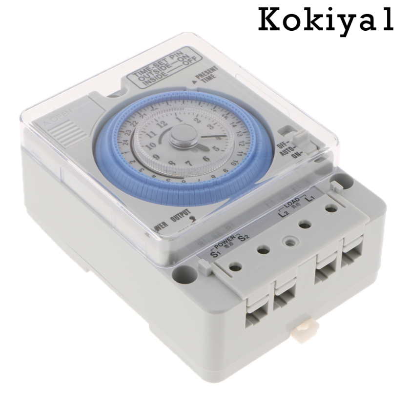 [HOT]Din Rail 24H Chronometry Timer Mechanical Switch Industrial Analogue Timer