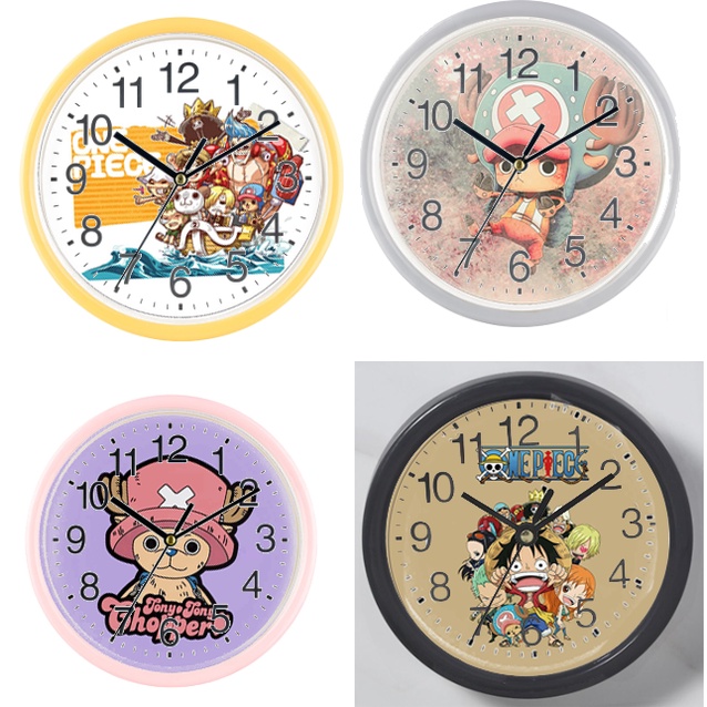 Đồng hồ treo tường chopper one piece DHTI22 cute dễ thương13 đến15cm