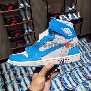 Giày Air Jordan 1 x Off-White "UNC" [H12]