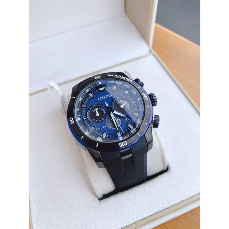 Đồng hồ nam Citizen Eco-Drive Ecosphere Men's Chronograph Blue  CA