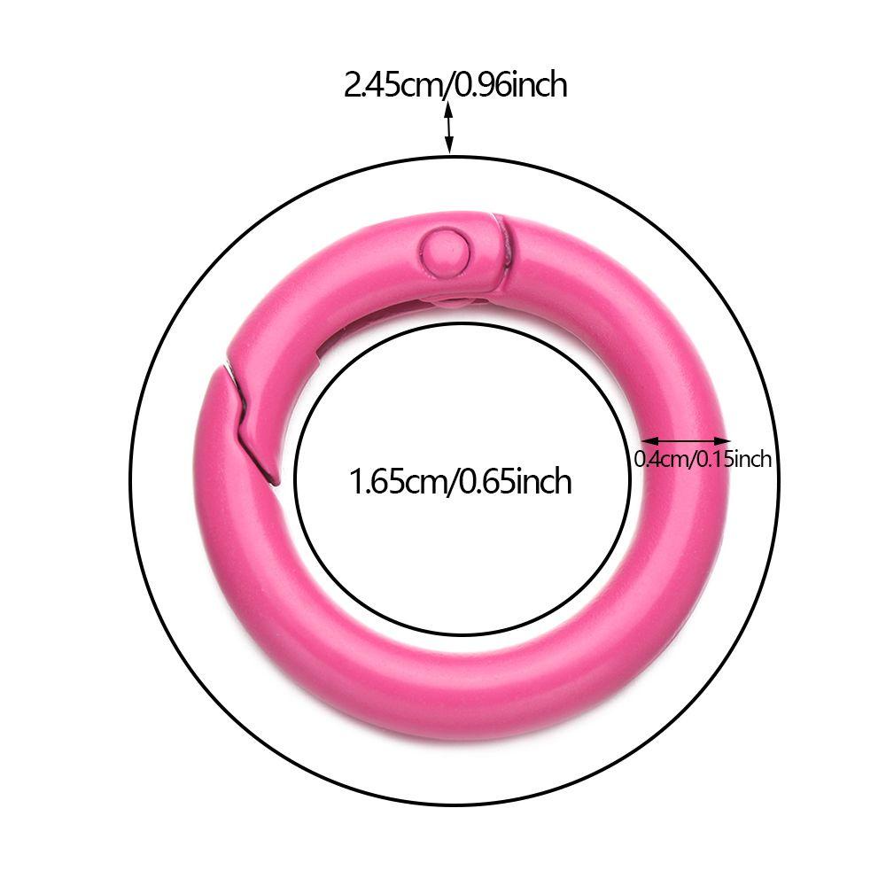 Set 5 Móc Lò Xo Hình Tròn Bằng Hợp Kim Kẽm Chất Lượng Cao