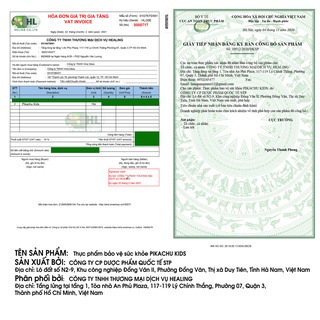 Vitamin tổng hợp bổ cho bé Pikachu Kids dạng siro giúp bé ăn ngon ngủ ngon tăng cường sức khỏe và sức đề kháng tăng cân