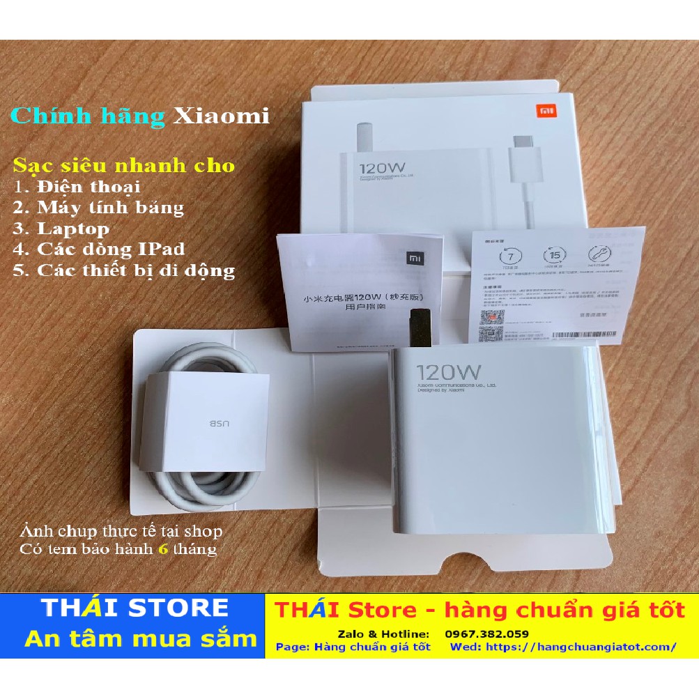 Bộ Sạc GaN Xiaomi chính hãng 120W /65W /55W /33W /30W /27W /18W/ 10W - Bộ sạc Mi 11 Sạc Siêu Nhanh - bảo hành 6 tháng