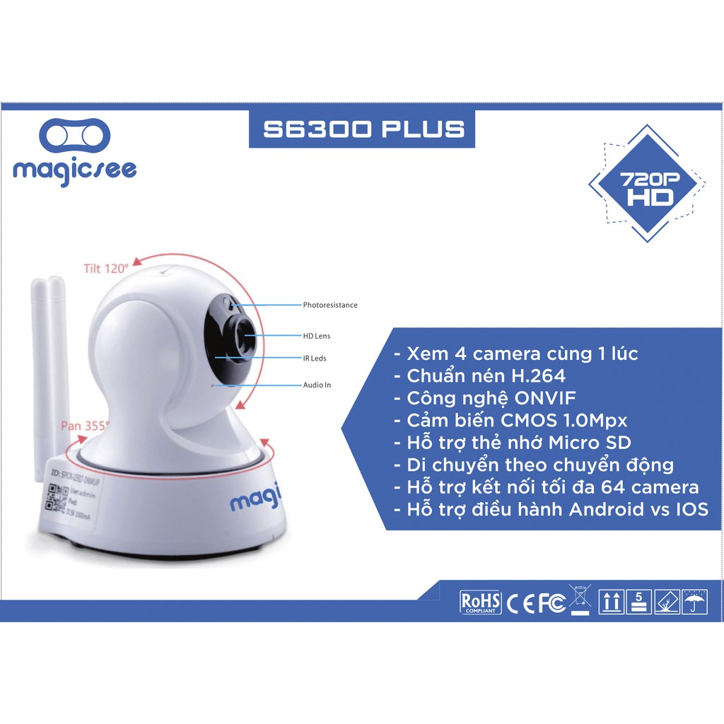 ( Big sale ) Camera giám sát không dây wifi Magicsee SA200 Full HD1080 Camera dành cho người Việt | BigBuy360 - bigbuy360.vn