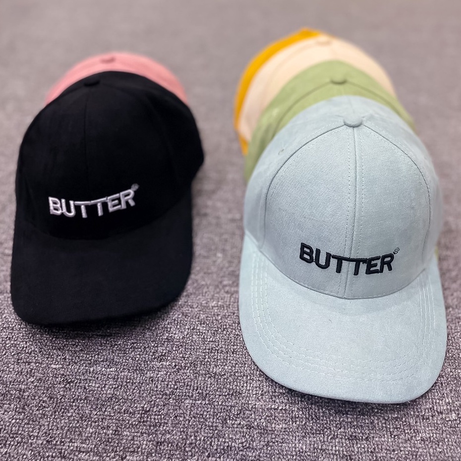 Mũ Lưỡi Trai Nón Kết Thêu Chữ Butter Fashion 389 Phong Cách Ulzzang Form Unisex Nam Nữ - Hazo