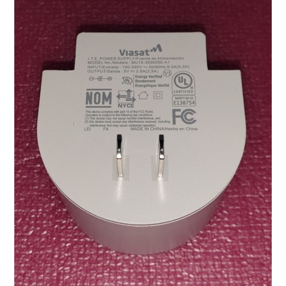 Nguồn VIASAT Trắng 5V/2.5A Xịn Chính Hãng (Kèm dây dài 1.5m)