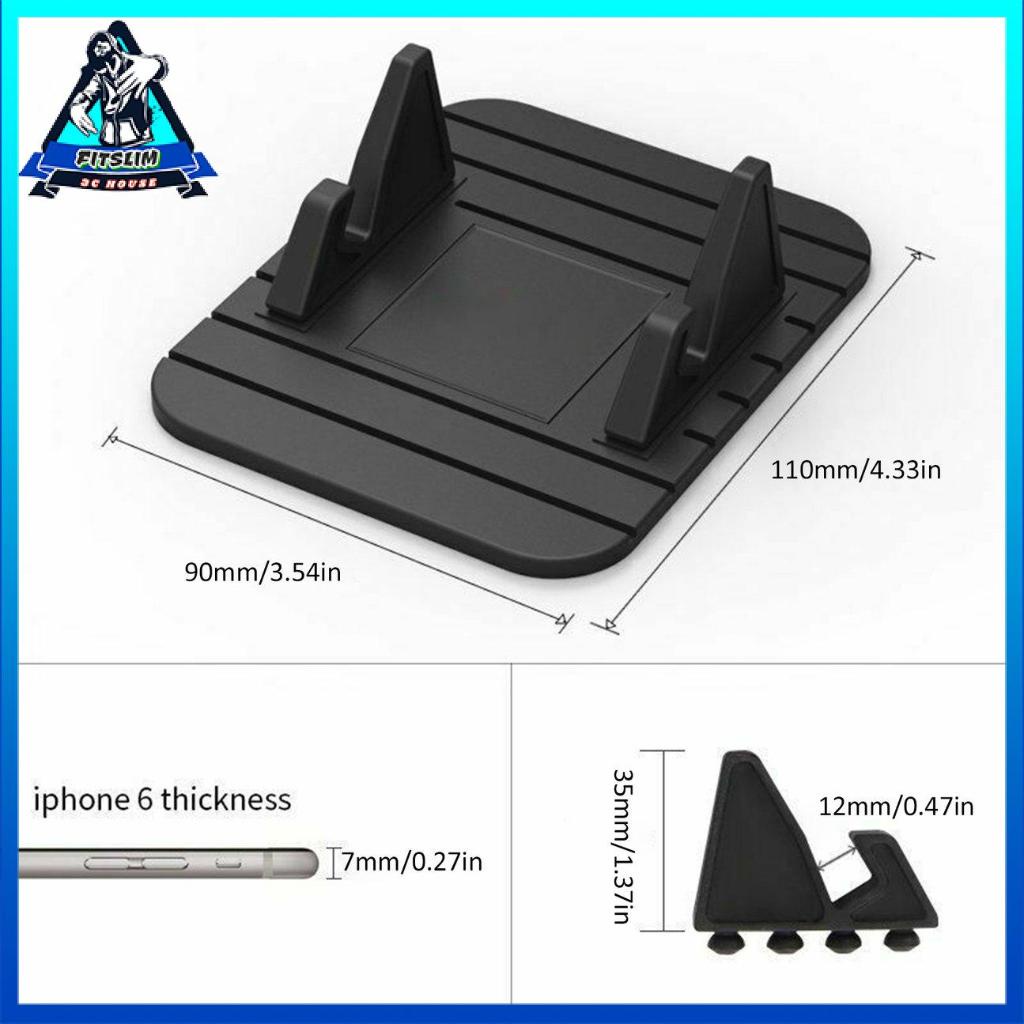 Giá Đỡ Điện Thoại / Gps Bằng Cao Su Chống Trượt Tiện Dụng Cho Xe Hơi