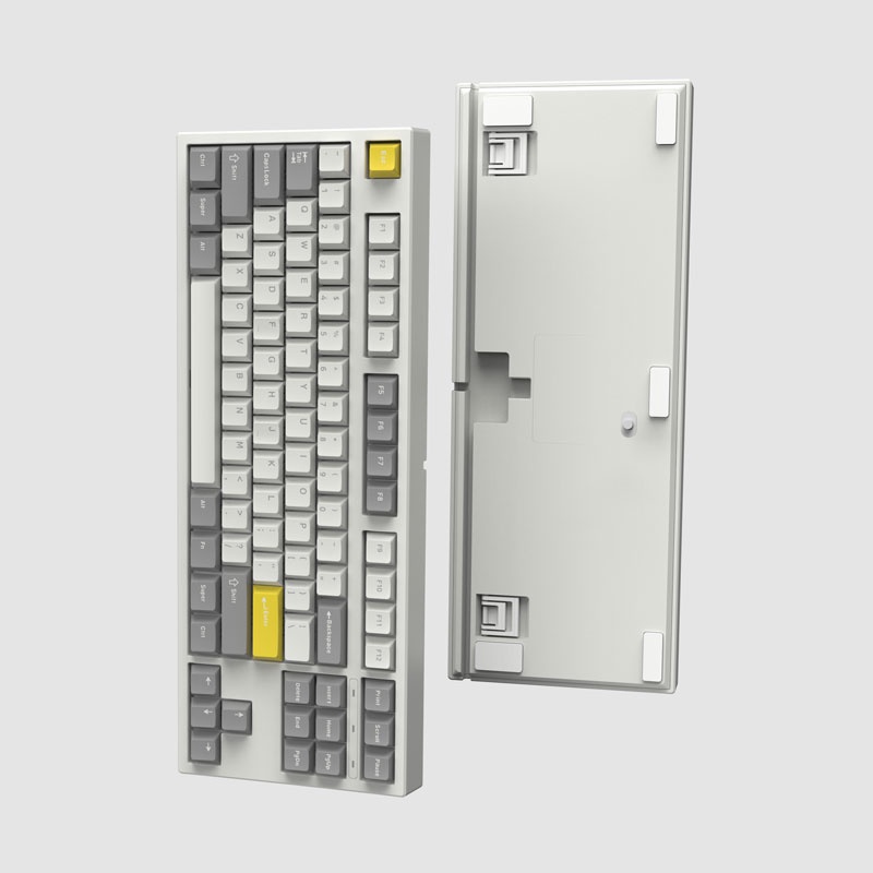 Bàn phím cơ FL-Esports GP87CP White & Grey  - Hàng chính hãng