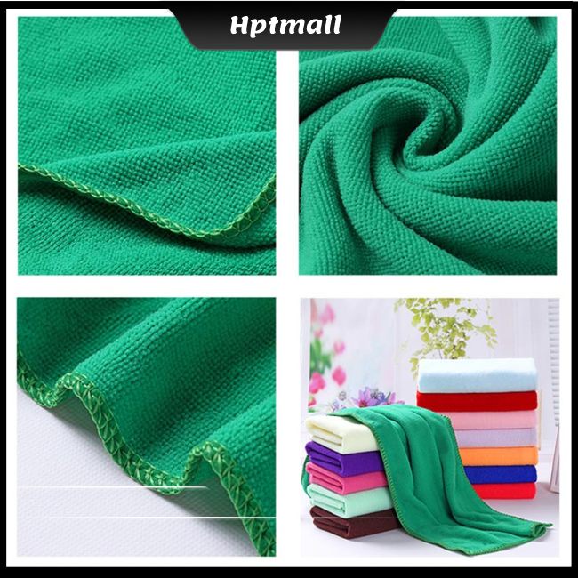 Khăn lau xe ô tô bằng vải microfiber mềm thấm hút tốt 25*25cm