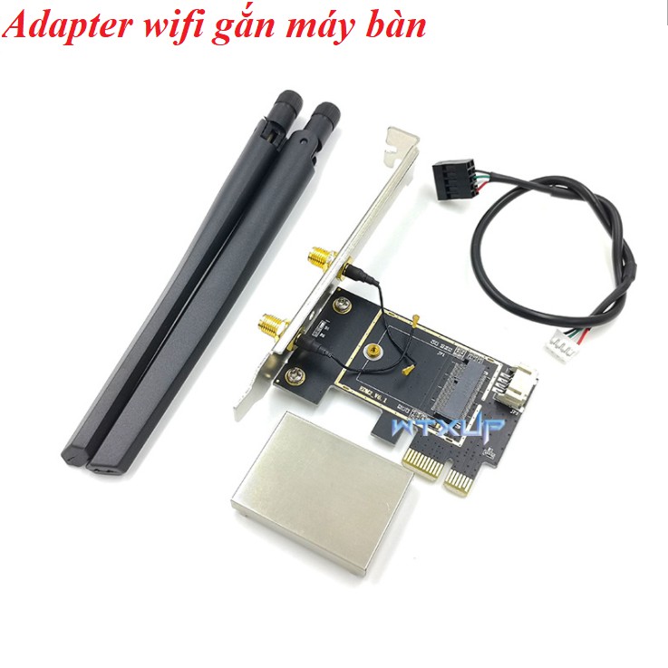 Adapter chuyển đổi card wifi laptop sang wifi pice dùng cho máy tính bàn