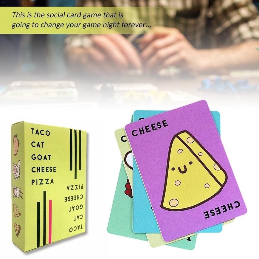 Bộ Thẻ Bài Chơi Game Giải Trí &quot;Taco Cat Goat Cheese Pizza &quot; SFVN