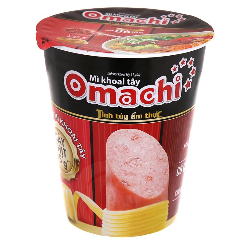 Mỳ Ly OMACHI (có thịt) 113gr (đủ 4 vị best seller)