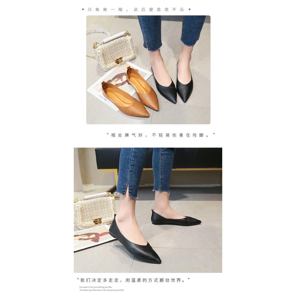 Giày Búp Bê Da Mềm Gót Vuông Thời Trang Cho Nữ 2019 | BigBuy360 - bigbuy360.vn