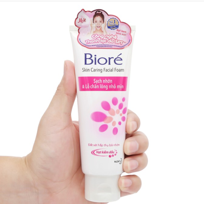 Sữa rửa mặt Biore sạch nhờn se khít lỗ chân lông 100g