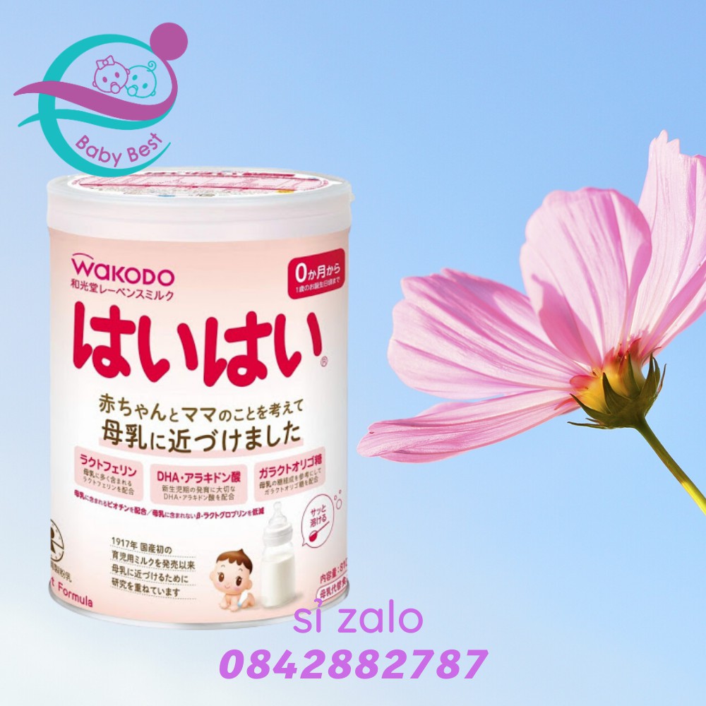 Sữa wakodo 0-1 hàng nội địa Nhật 810g
