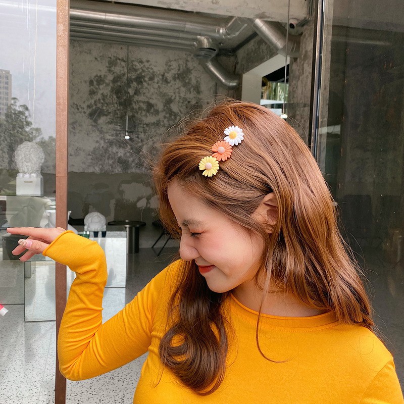 Kẹp Tóc Hình Hoa Cúc Thiết Kế Đơn Giản Thời Trang B868