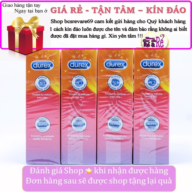 [COMBO HOT] 4 hộp Bao Cao Su Durex Pleasuremax có gân gai 48bao + 1 hộp durex 3bao tùy chọn