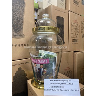 Bình ngâm rượu Hàn Quốc 22 lít sâm