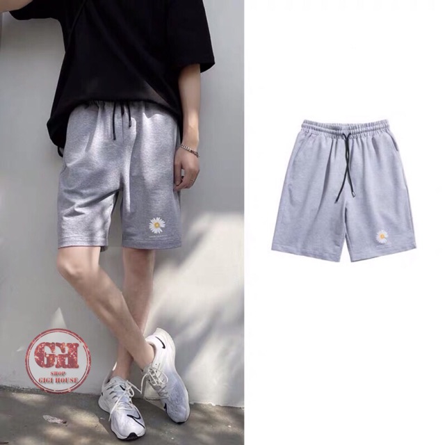FREESHIP 50K - Quần Cộc Hoa Cúc Unisex Nam, Nữ, Chất Thun 2 Da, Trẻ Trung, Năng Động
