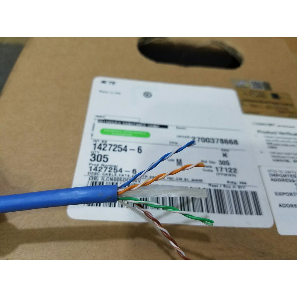 Dây cáp mạng CAT6 / CAT5E chính hãng AMP/Commscope