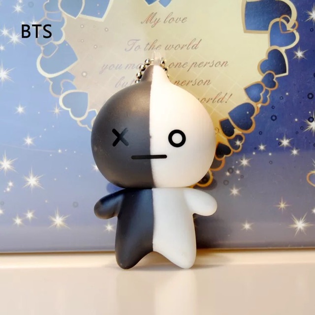 SIÊU PHẨM móc khoá BT21 ngộ nghĩnh bằng nhựa