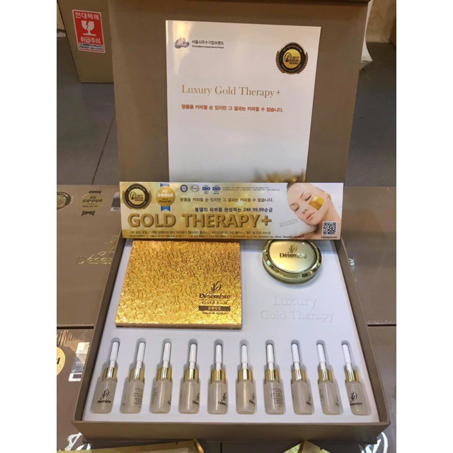 _sale_ ✵Bộ Mặt Nạ Vàng Lá 24K Luxury Gold Therapy Desembre ở đâu rẻ hơn thietbispa68 hoàn tiền