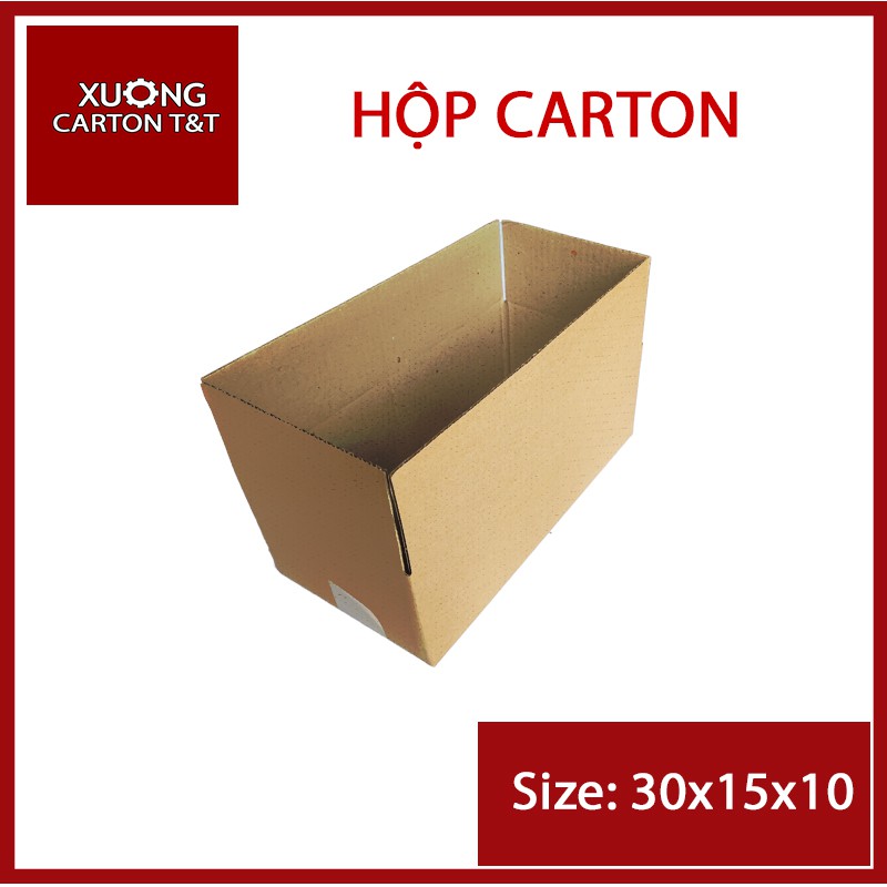 30x15x10 Hộp bìa carton đóng gói