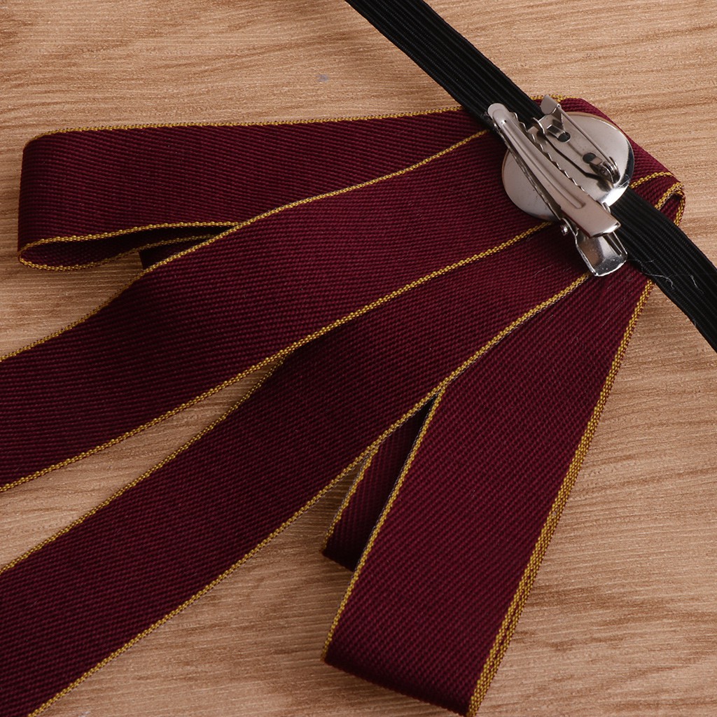 Nơ buộc cổ áo dạng dây ruy băng thời trang cho nam nữ