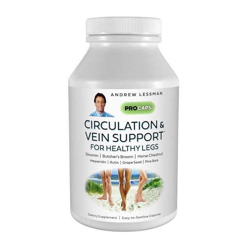 Viên uống hỗ trợ tuần hoàn và giãn tĩnh mạch chân Andrew Lessman Circulation &amp; Vein Support 60/180viên USA