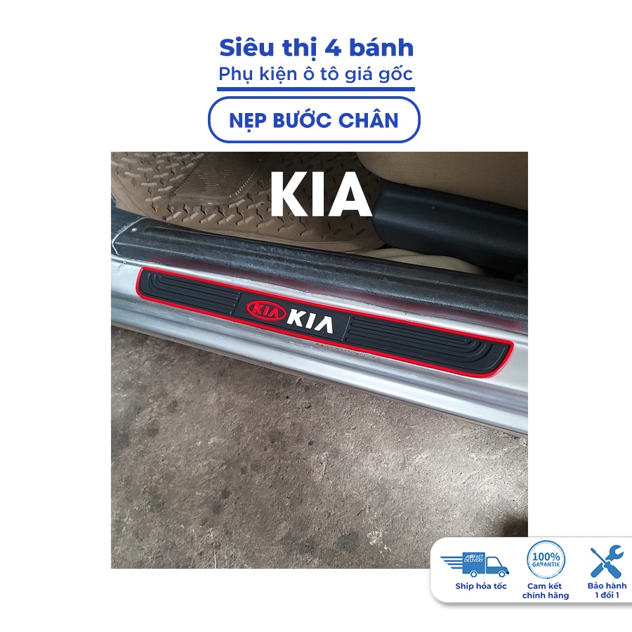 Nẹp chống xước cửa ô tô, Nẹp cửa bảo vệ bước chân cửa xe oto Kia morning soluto cerato seltos sorento