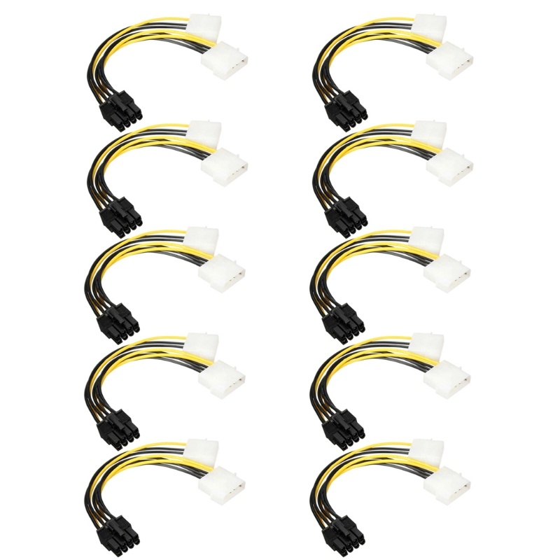 Dây Cáp Nguồn Thẻ Video NAMA New 20cm 8Pin Sang 4Pin 180W