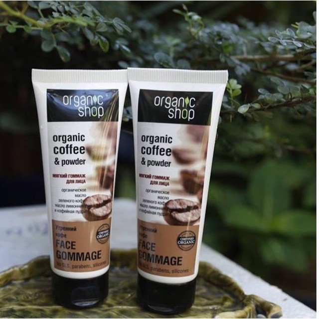 Tẩy Da Chết Body Cafe Nga Organic Shop 75ml