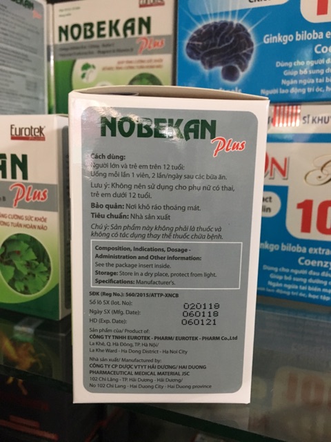 ✅ Bổ Não Nobekan plus - hoạt huyết dường não