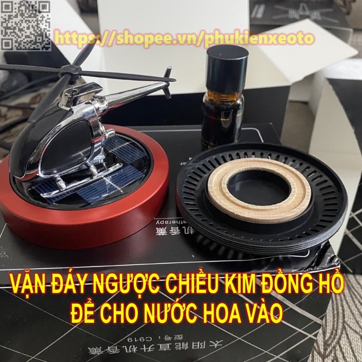 Nước hoa ô tô máy bay năng lượng mặt trời tặng kèm tinh dầu