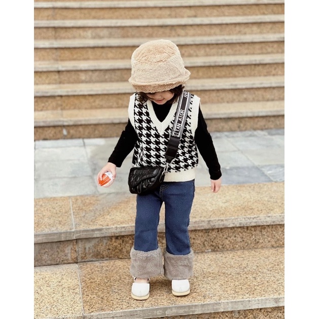 Áo gile len za.za bé trai bé gái 12m-5y