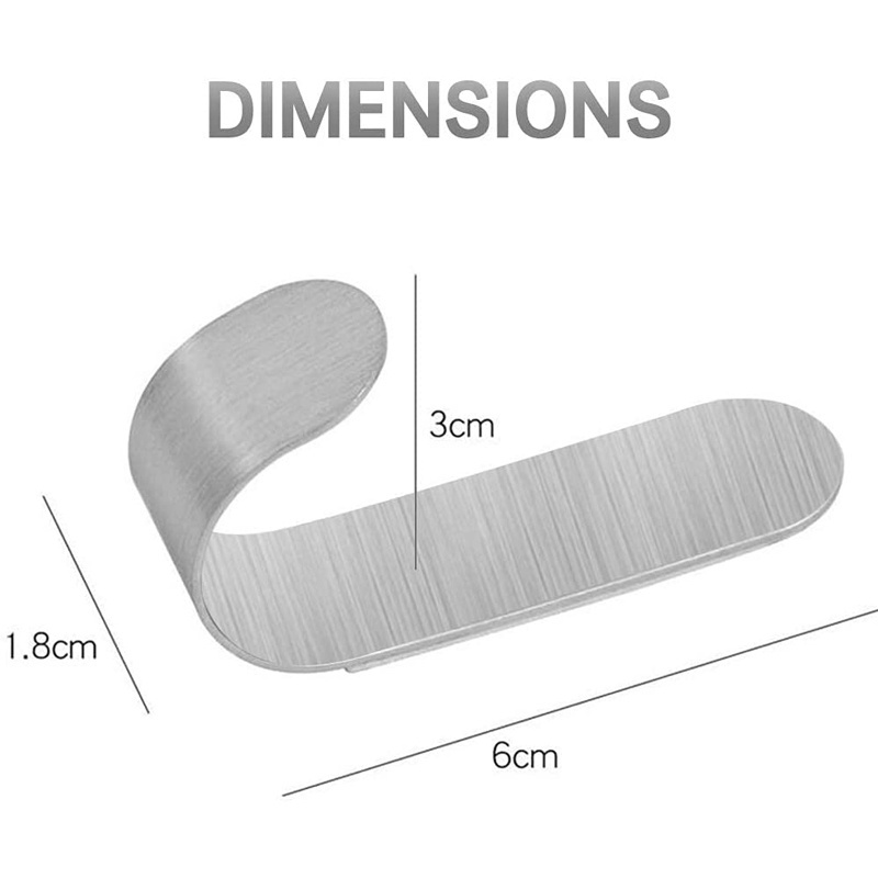 Set 1/2/5 Móc Treo Đồ Đa Năng Dán Tường Bằng Thép Không Gỉ