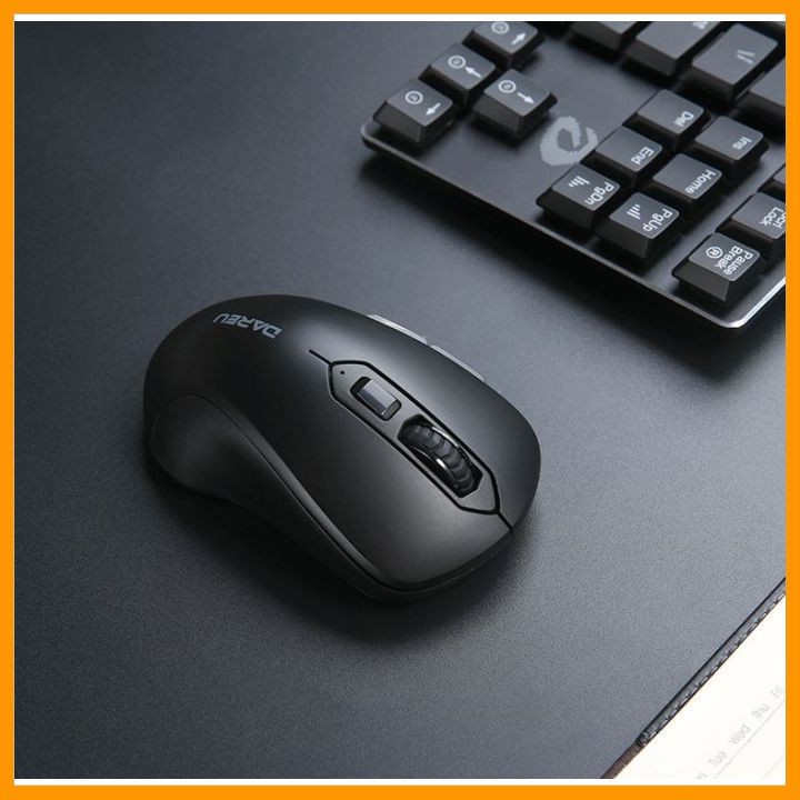 Chuột Không Dây Dareu Lm115G Black_Pink - Bắt Xa 10M - Bảo Hành 24 Tháng Chính Hãng