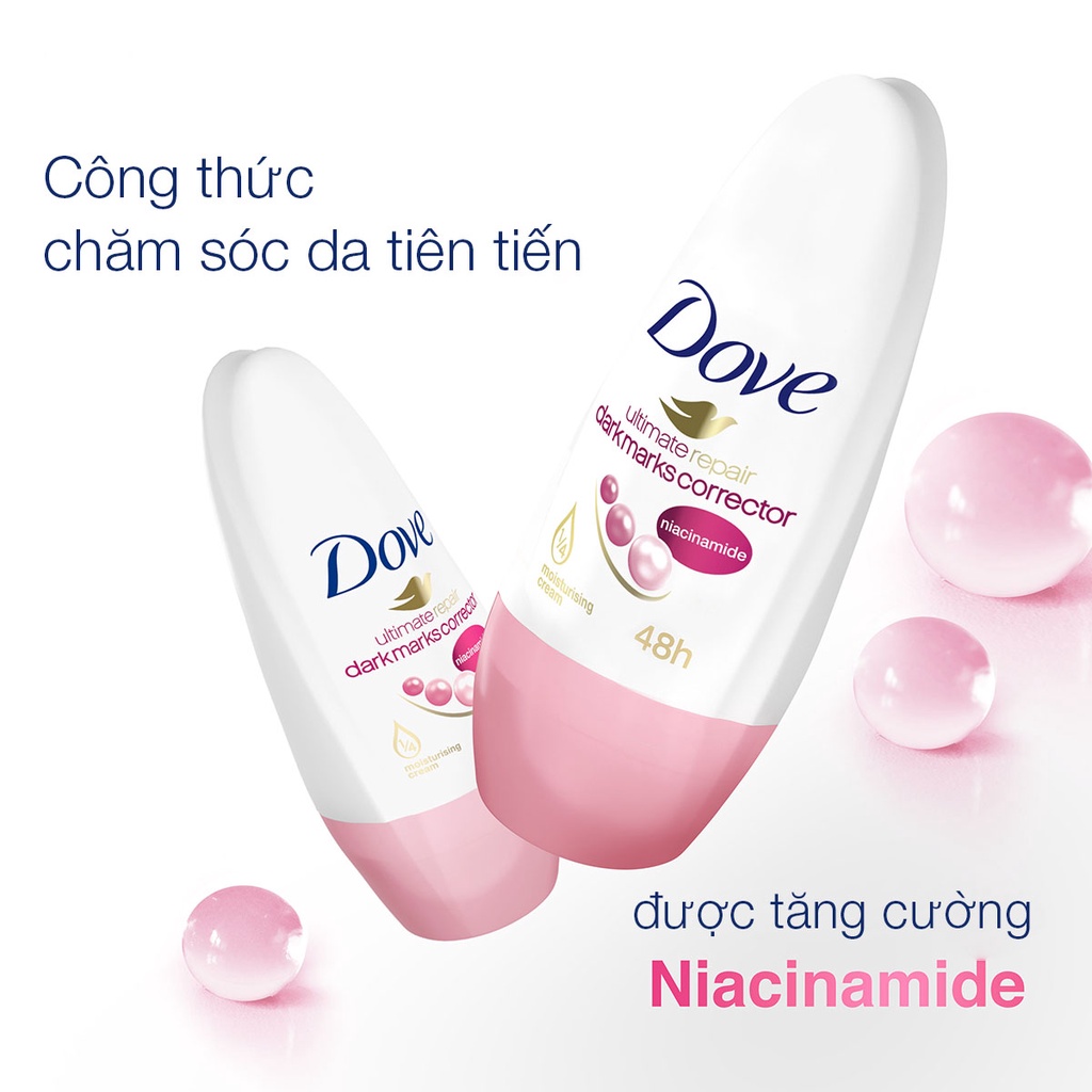 Lăn Khử Mùi Dove Chứa Niacinamide Giúp Sáng Da Mờ Thâm Hương Fresh Lily 40ml | BigBuy360 - bigbuy360.vn